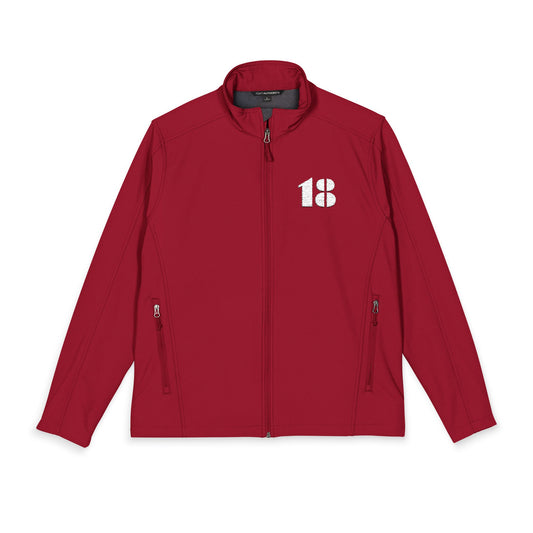 "18" Logo Men's Soft Shell Jacket (Embroidery)