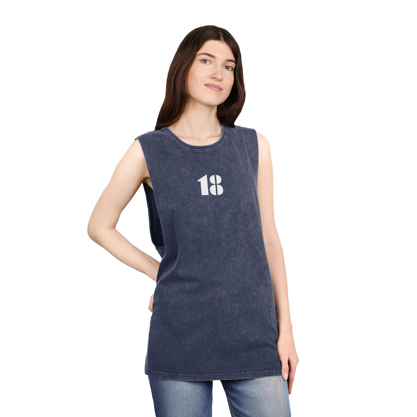 "18" Logo Stonewash Tank Top — Unisex